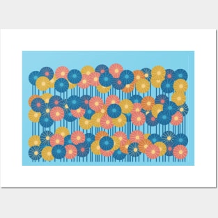 Flower Plot Many Flowers Floral Pattern Posters and Art